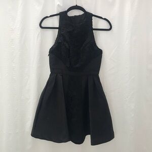 Cynthia Rowley Black Lace Fit and Flare Dress Size 0